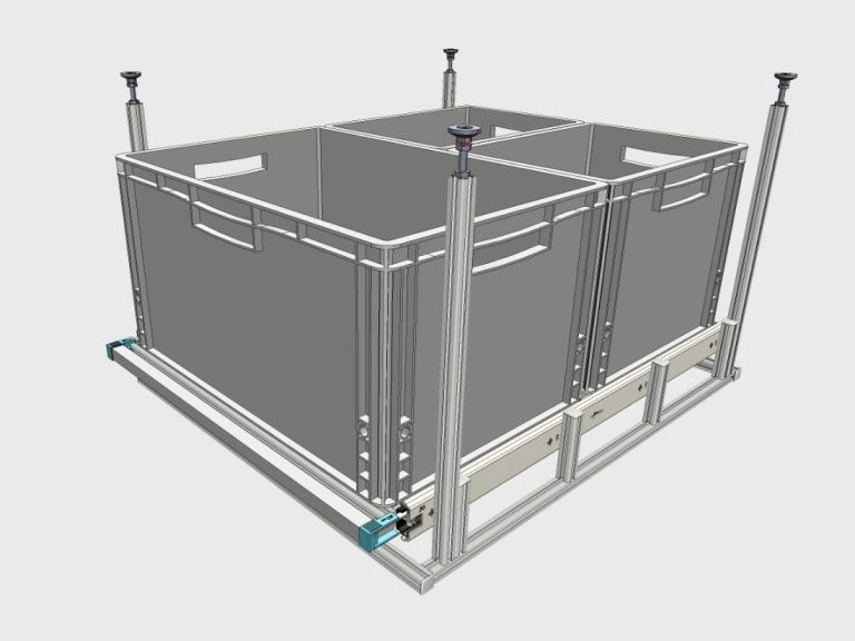 Heckauszug mit Verstrebung/Stütze