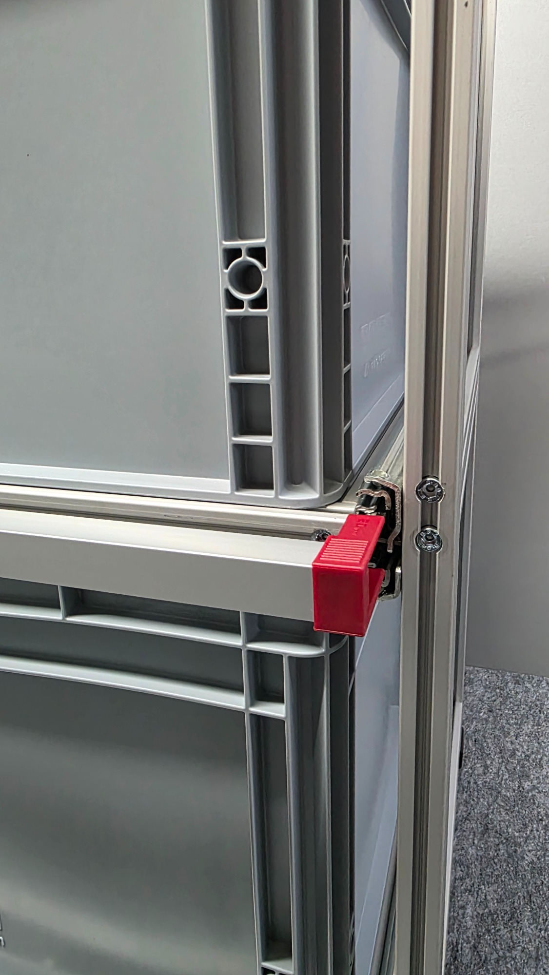 Einhandbedienung- Betätigungshebel in rot