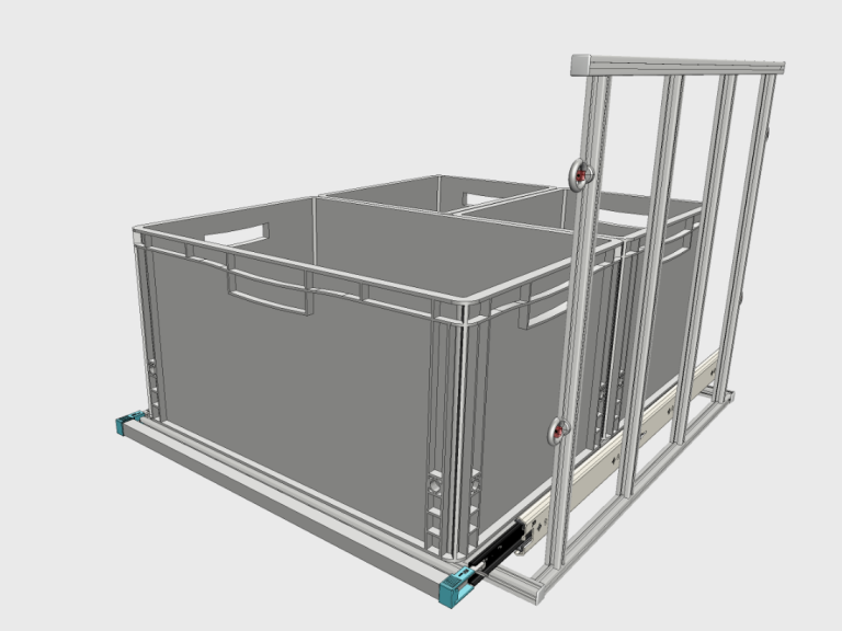 Heckauszug mit Abtrennung zum Stauraum